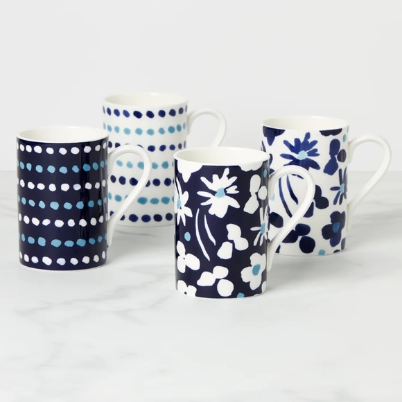 🆕 Kate Spade New York Floral Way Mug Set - Picture 1 of 8